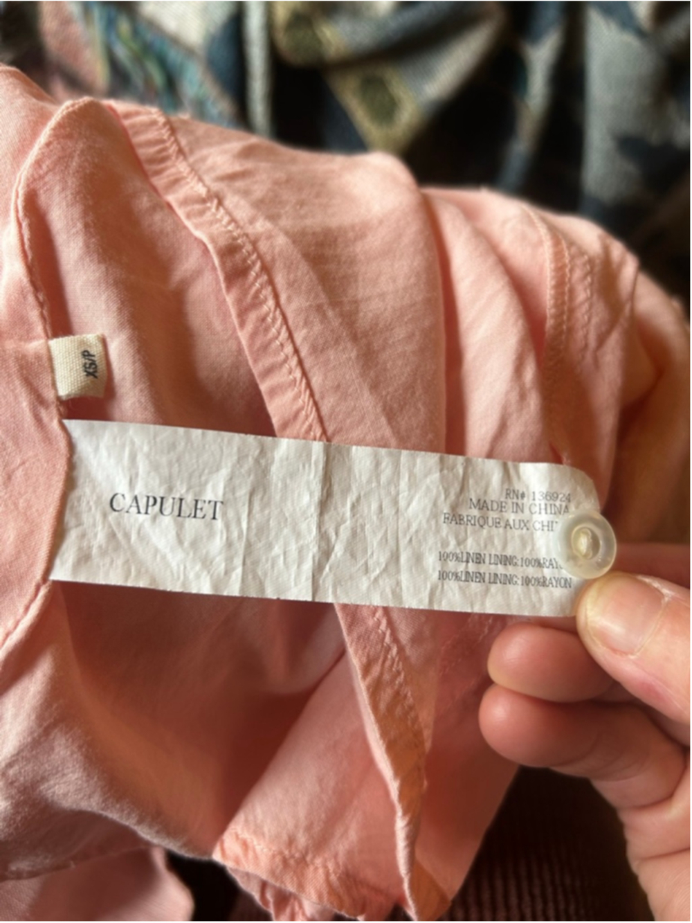 Capulet Pink Linen Open Back Mini Dress XS - Picture 10 of 11